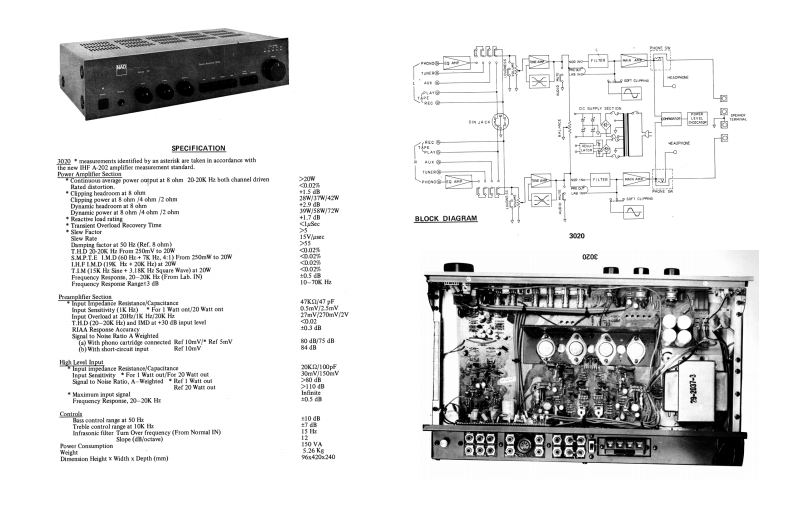 nad_3020_sm维修电器原理图