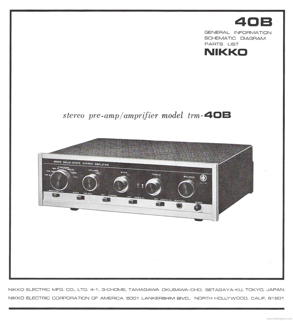 nikkotrm40bserviceinfoen维修电器原理图