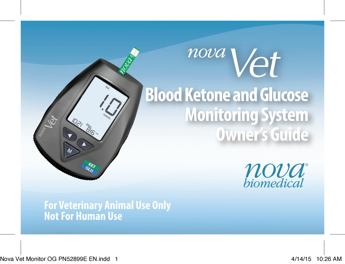 novavet_ketone_操作说明书手册