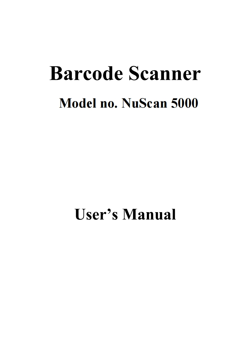 nuscan_5000_user_manual操作说明书手册