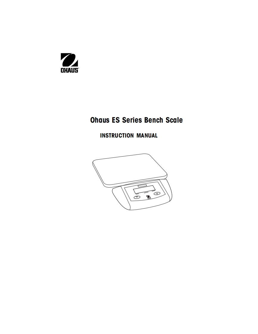 ohaus-es-series-bench-scale_操作说明书手册