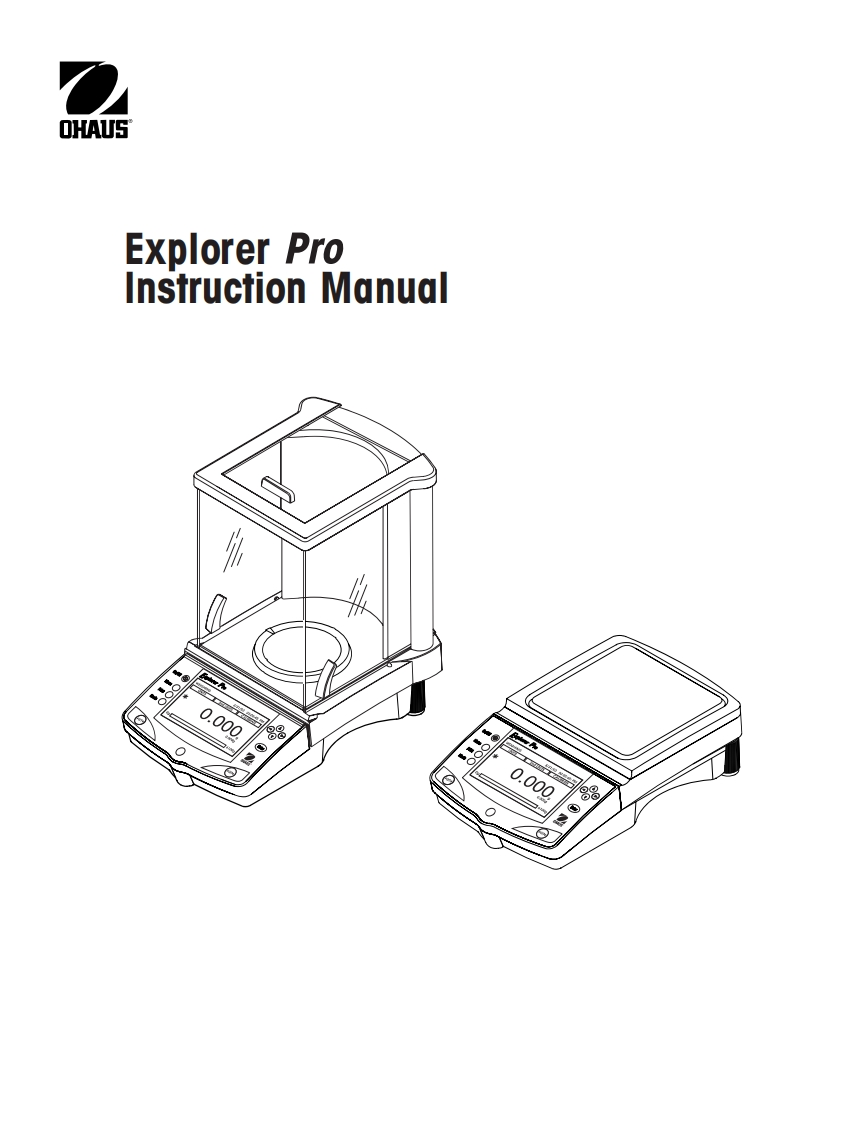 ohaus-explorer-pro_操作说明书手册