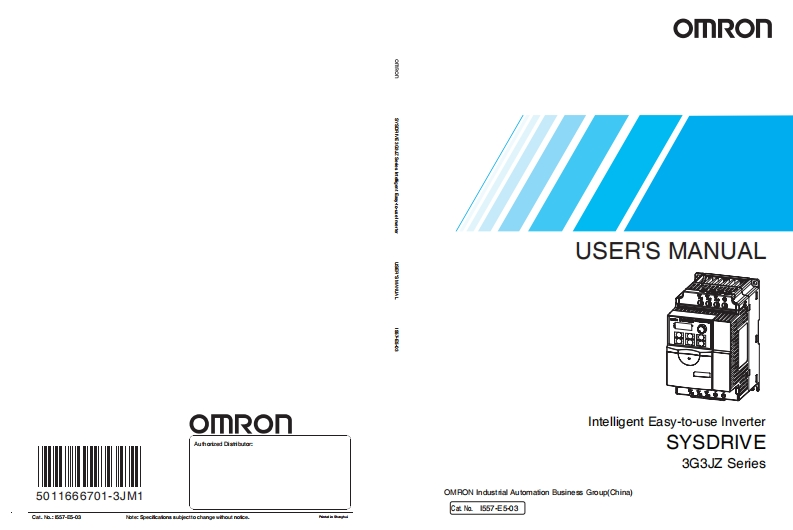 omron-3g3jz变频器操作说明书手册