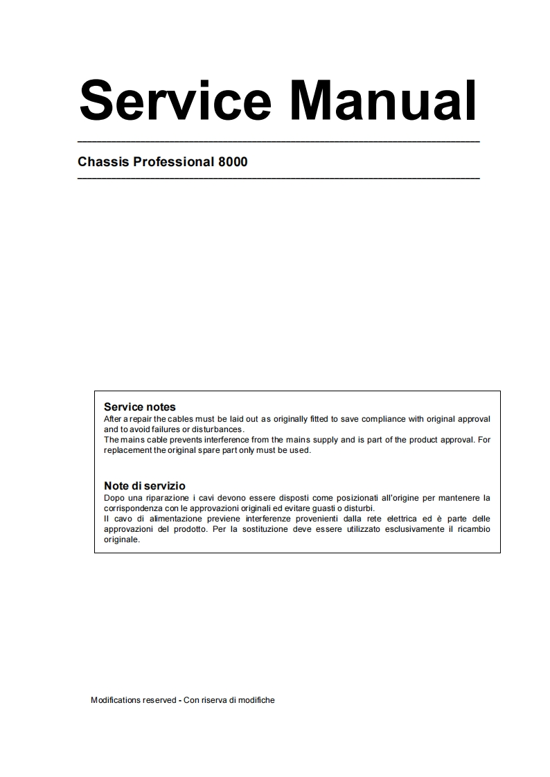 orion-pro8000维修手册