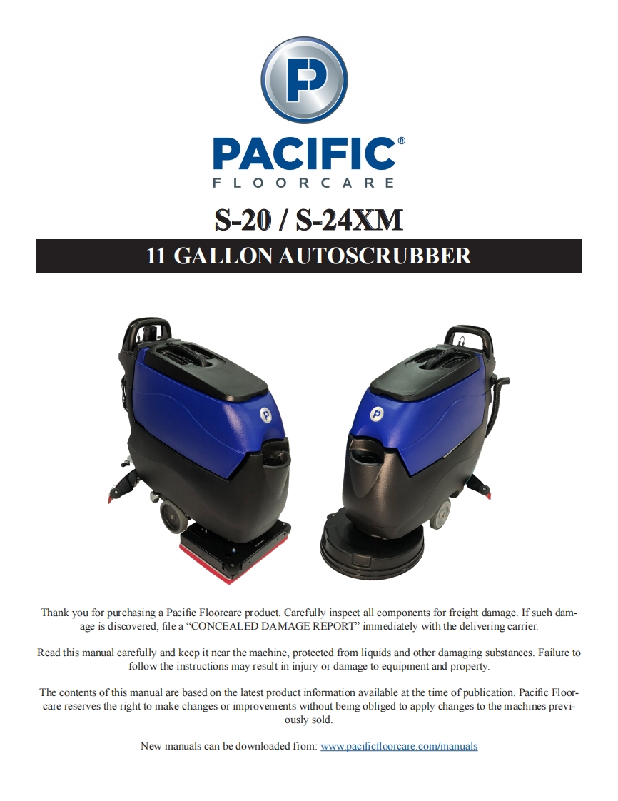 pacific-S-20-manual操作与维护手册