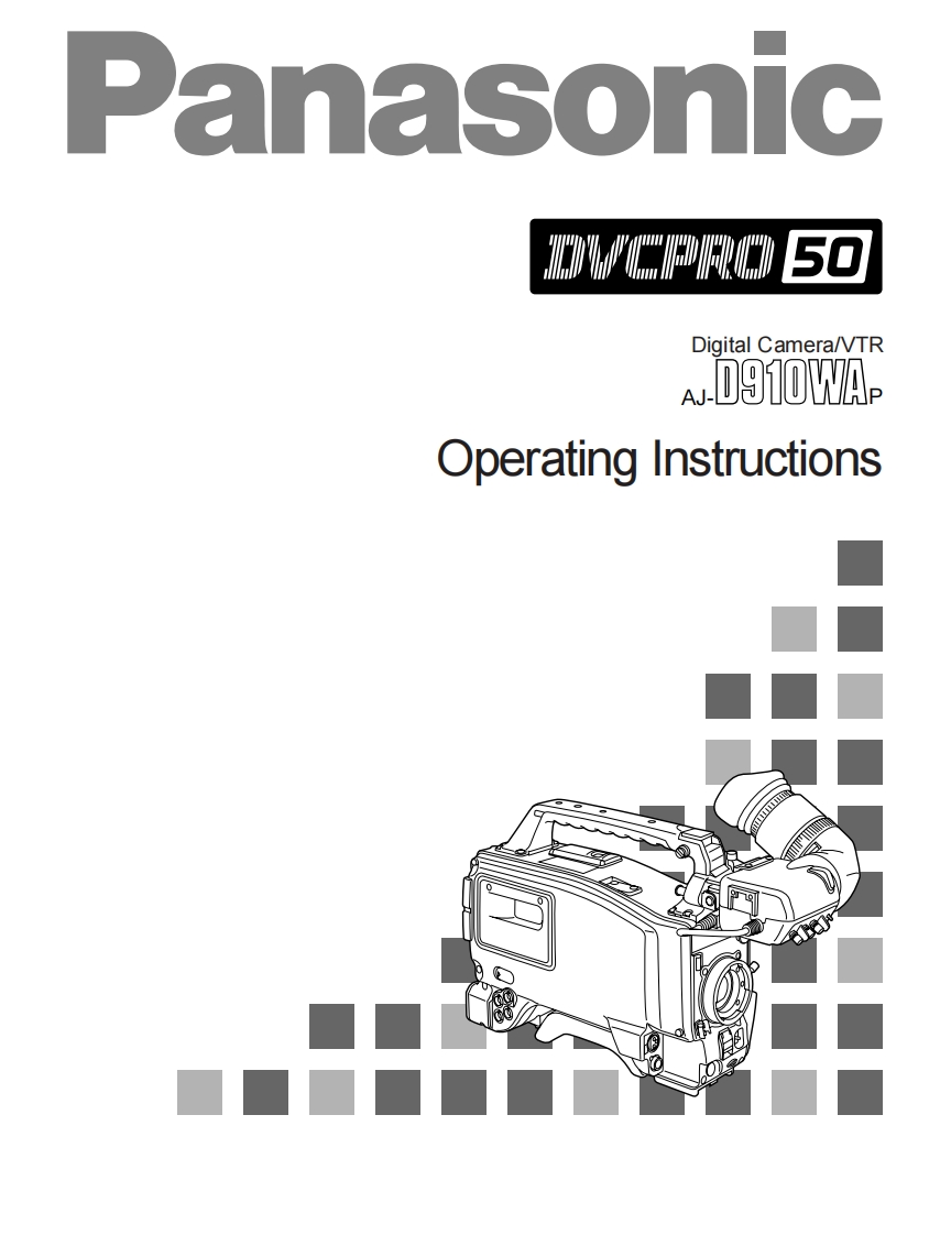 panasonic_AJ-D910WA使用说明书手册