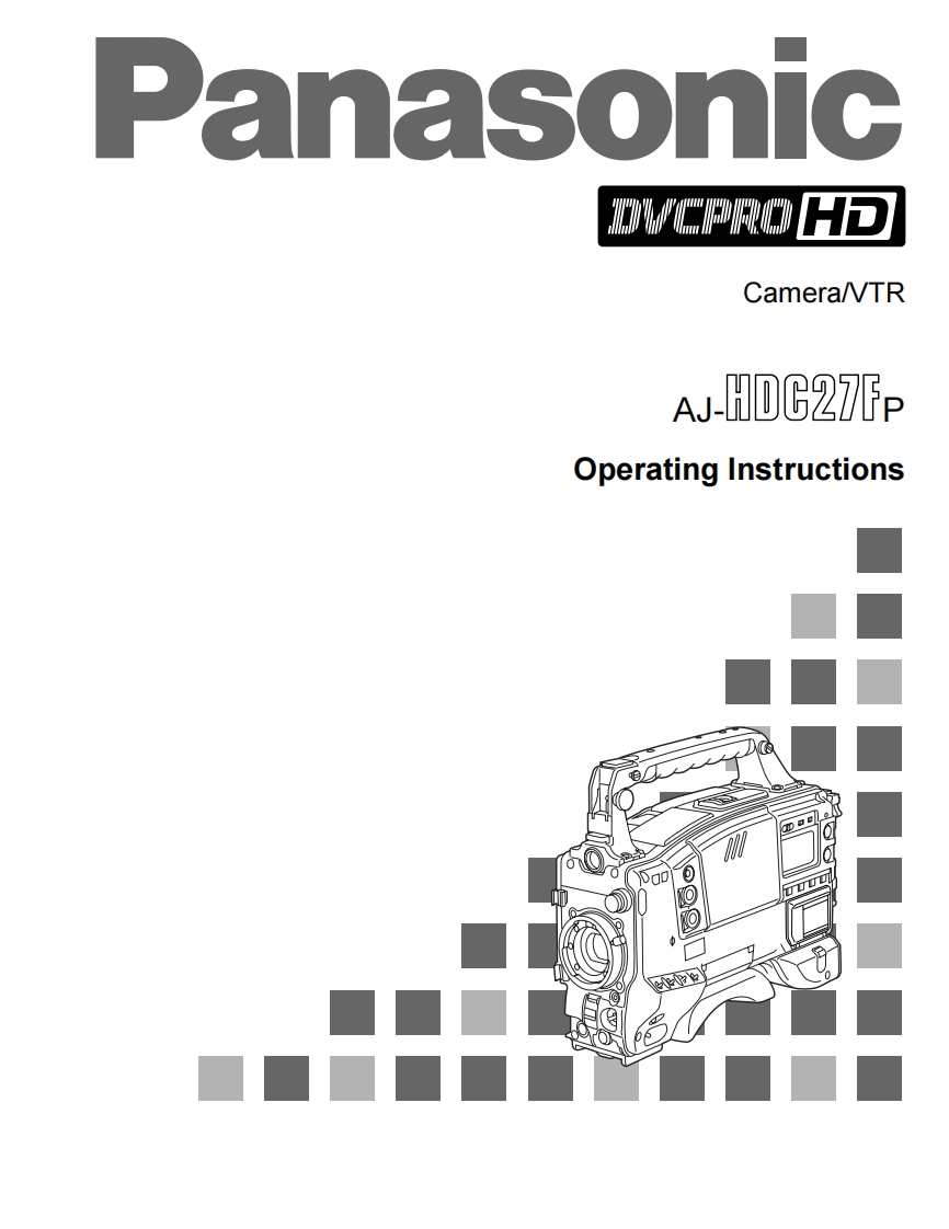 panasonic_AJ-HDC27F使用说明书手册