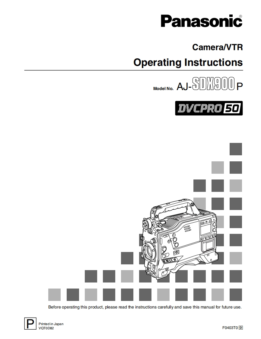 panasonic_AJ-SDX900使用说明书手册