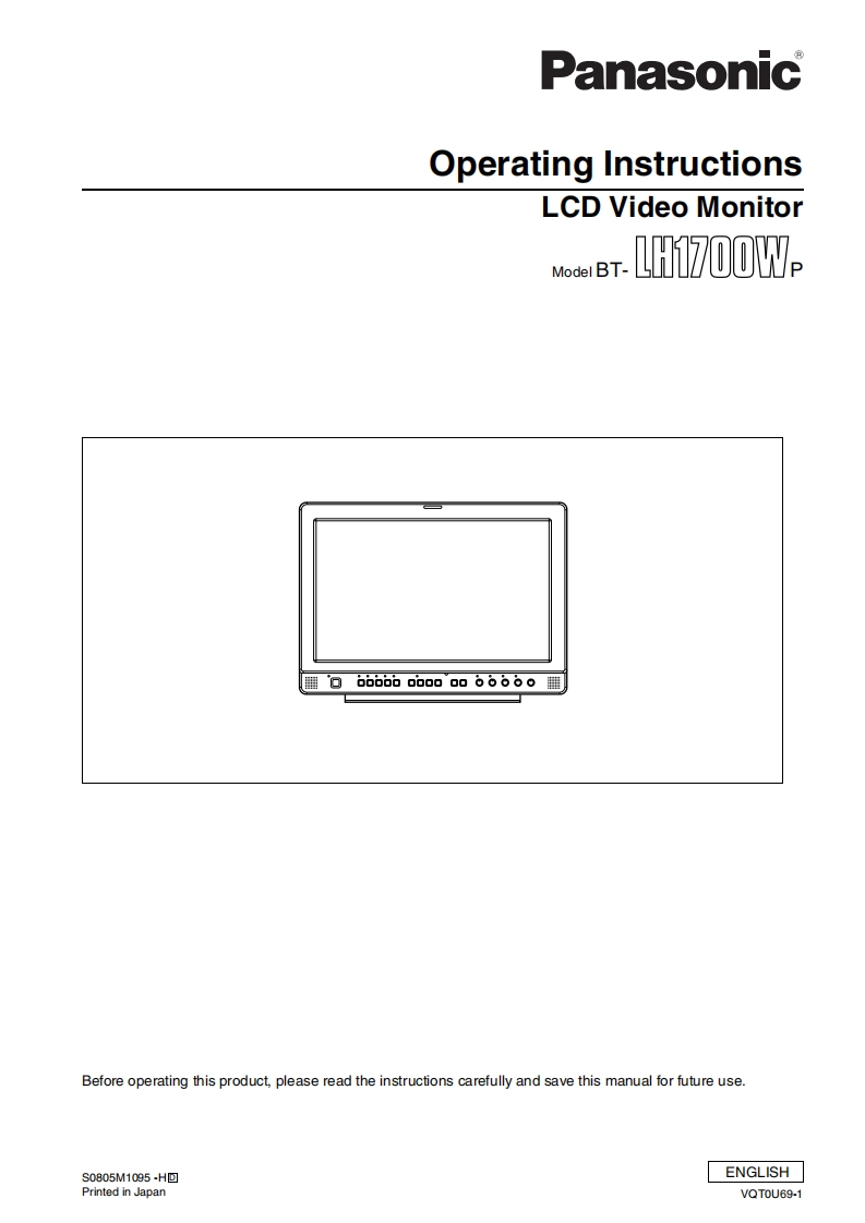 panasonic_BT-LH1700W使用说明书手册
