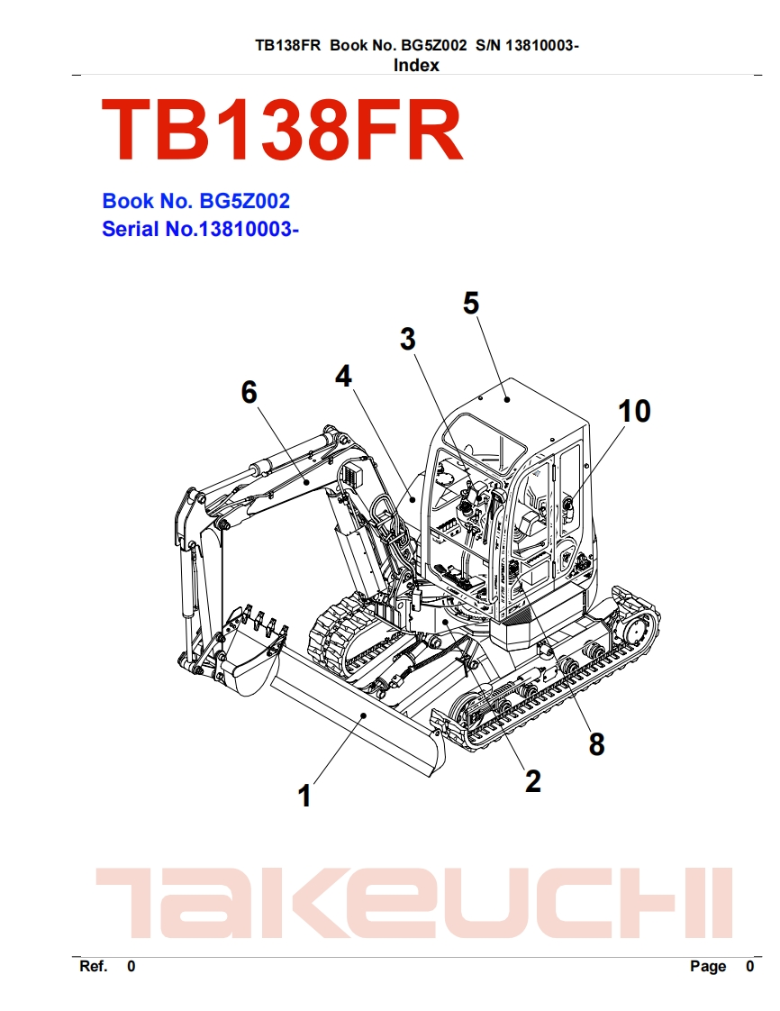 parts-manual-tb138fr-bg5z002维修维护手册