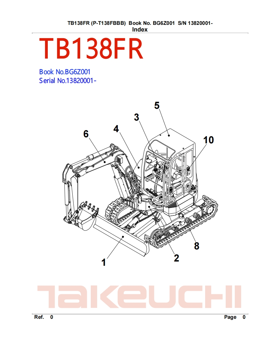 parts-manual-tb138fr-bg6z001维修维护手册