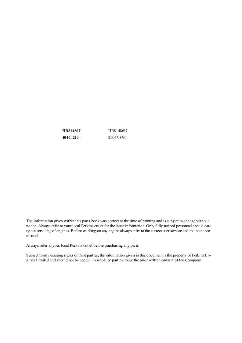 parts-manual-tw60-engine-hr81486u维修维护手册
