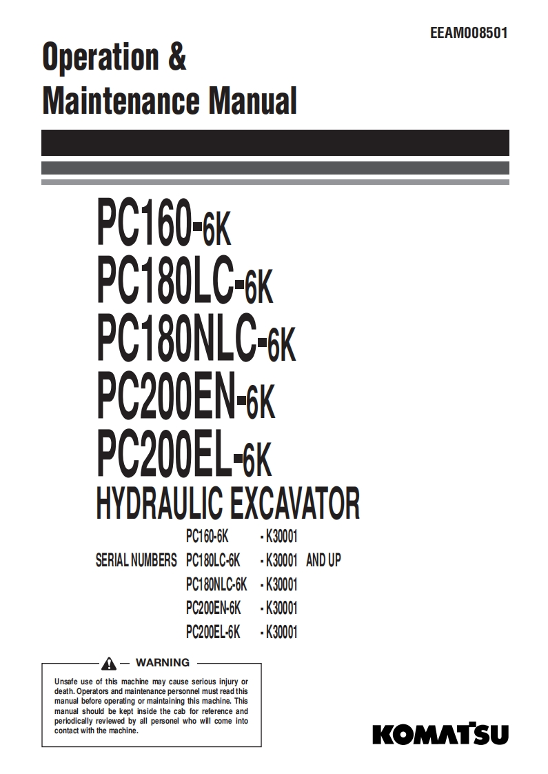 pc160_180_200-6_m维修维护手册