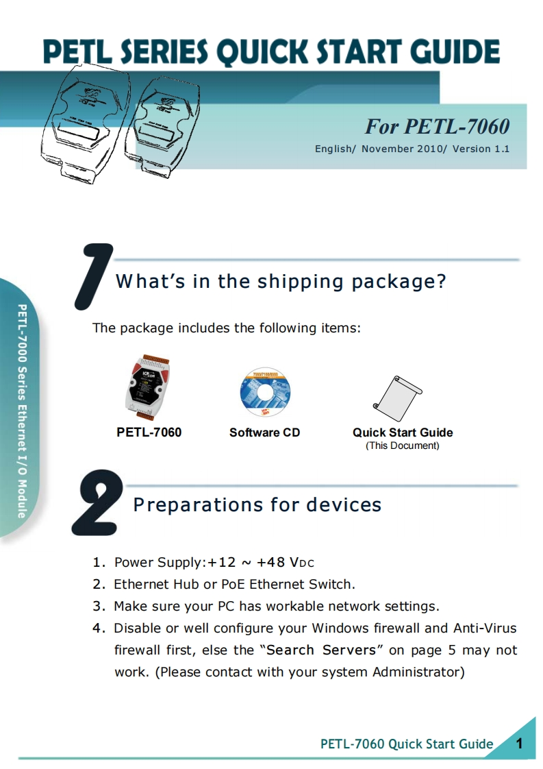 petl7060_用户操作说明书手册_英语_v11