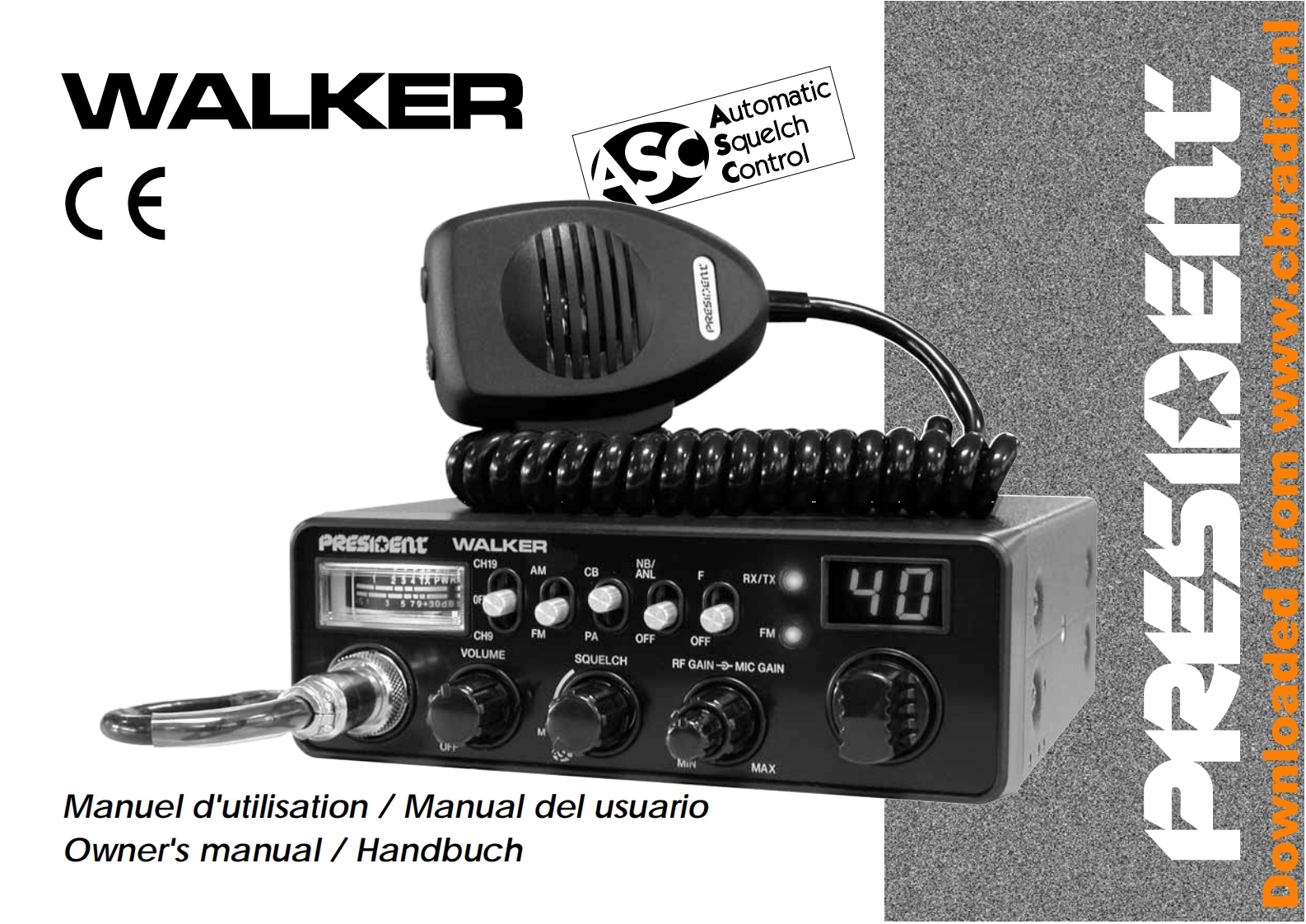 president_Walker_使用说明书手册_ESP_FR_DE
