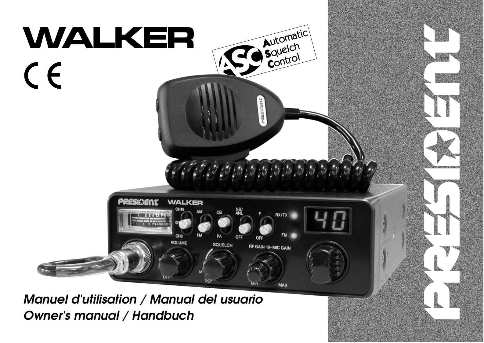 president_walker_操作说明书手册