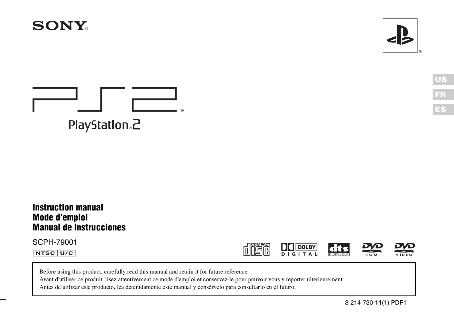 ps2-SCPH-79001使用说明书手册
