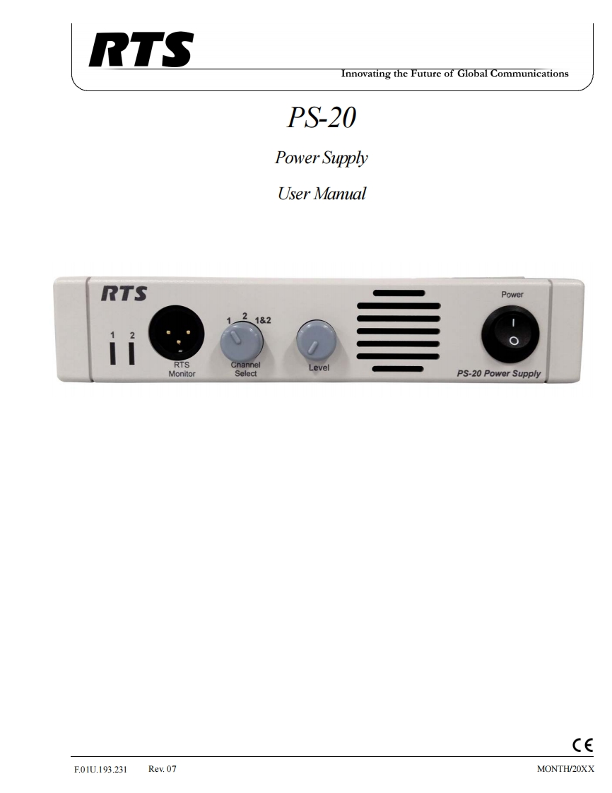 ps20_user操作说明书手册