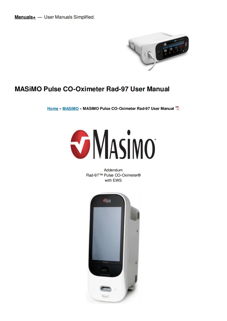 pulse-co-oximeter-rad-97-操作说明书手册