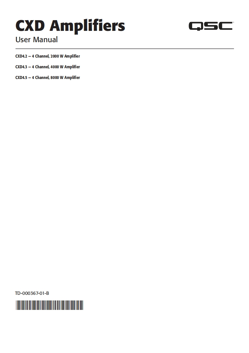 qscCXD43操作说明书手册