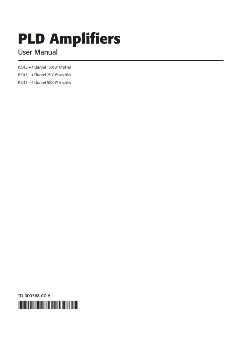 qscPLD42-PLD43-PLD45操作说明书手册