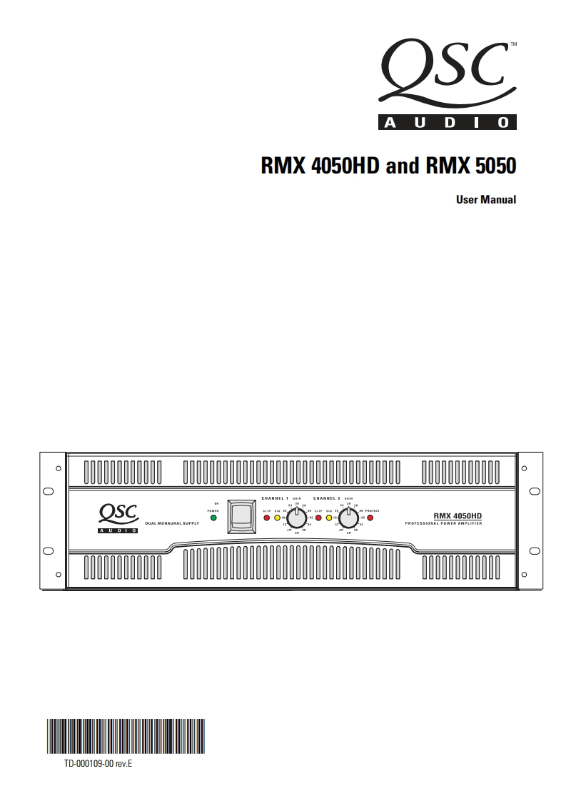 qscRMX4050HD-RMX5050操作说明书手册