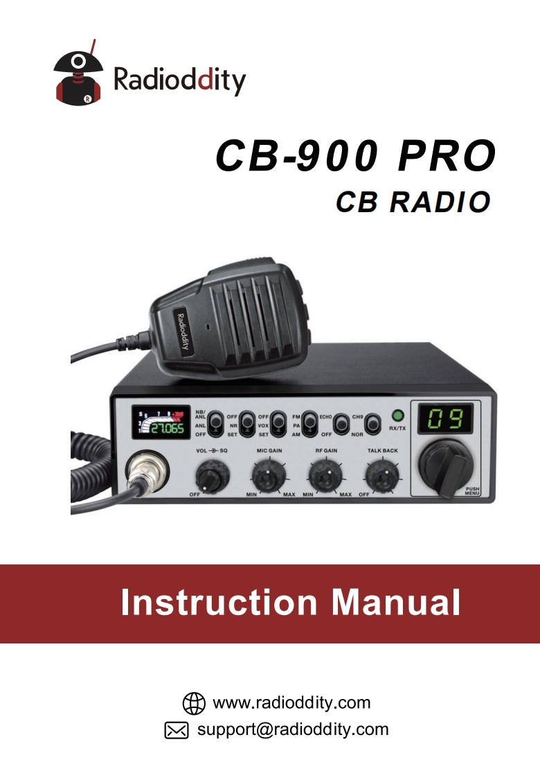 radioddity_cb900pro_使用说明书手册