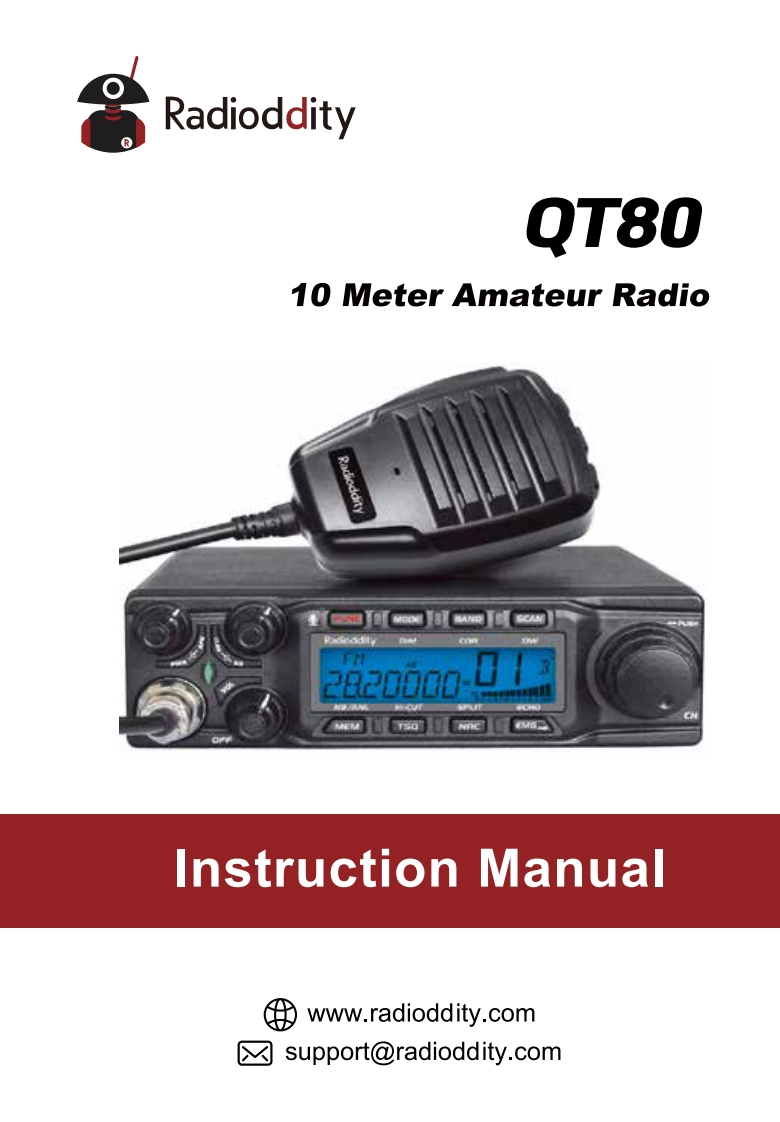 radioddity_qt80_使用说明书手册