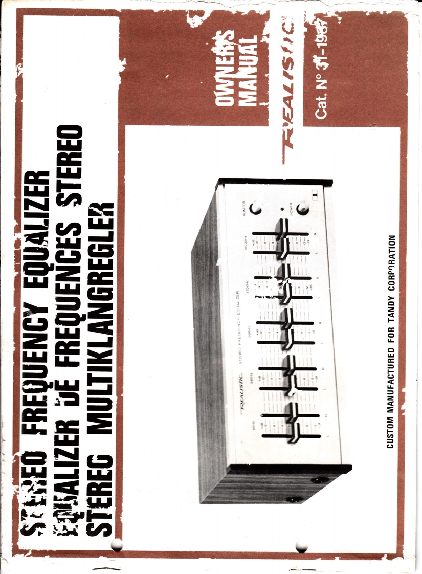 realistic31-1987frequencyequalizer维修电器原理图