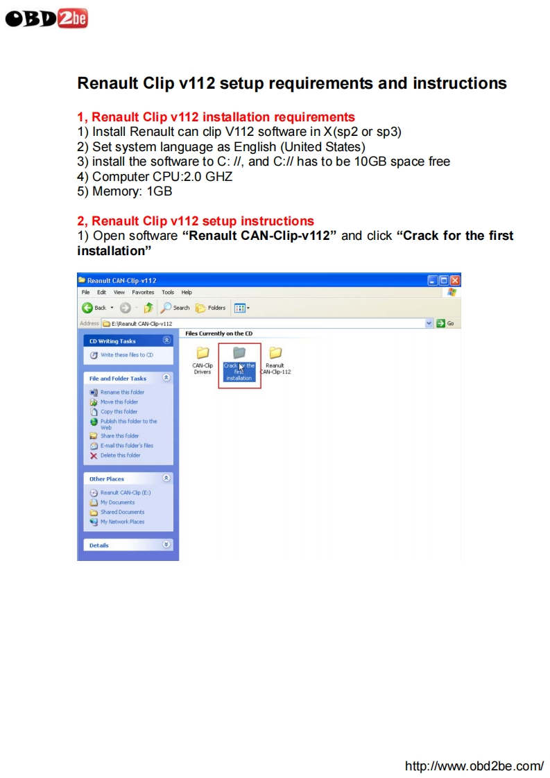renault-clip-v112-installation-manual操作说明书手册