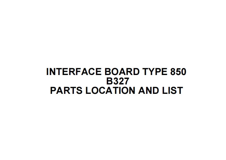 ricoh--type-850-b327--partlist--ID12401