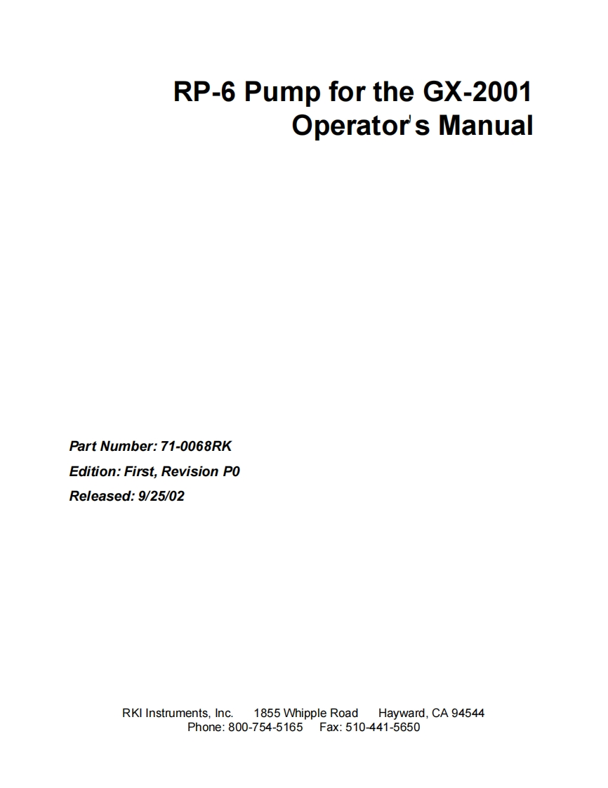 rp6gx01调试手册说明书指南