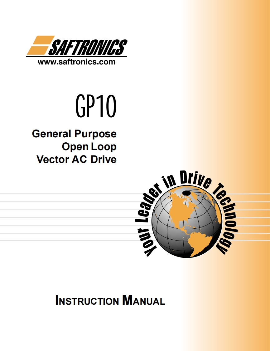 saftronics-gp10-安装操作说明书手册
