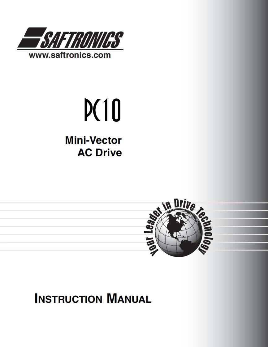 saftronics-pc10-安装操作说明书手册