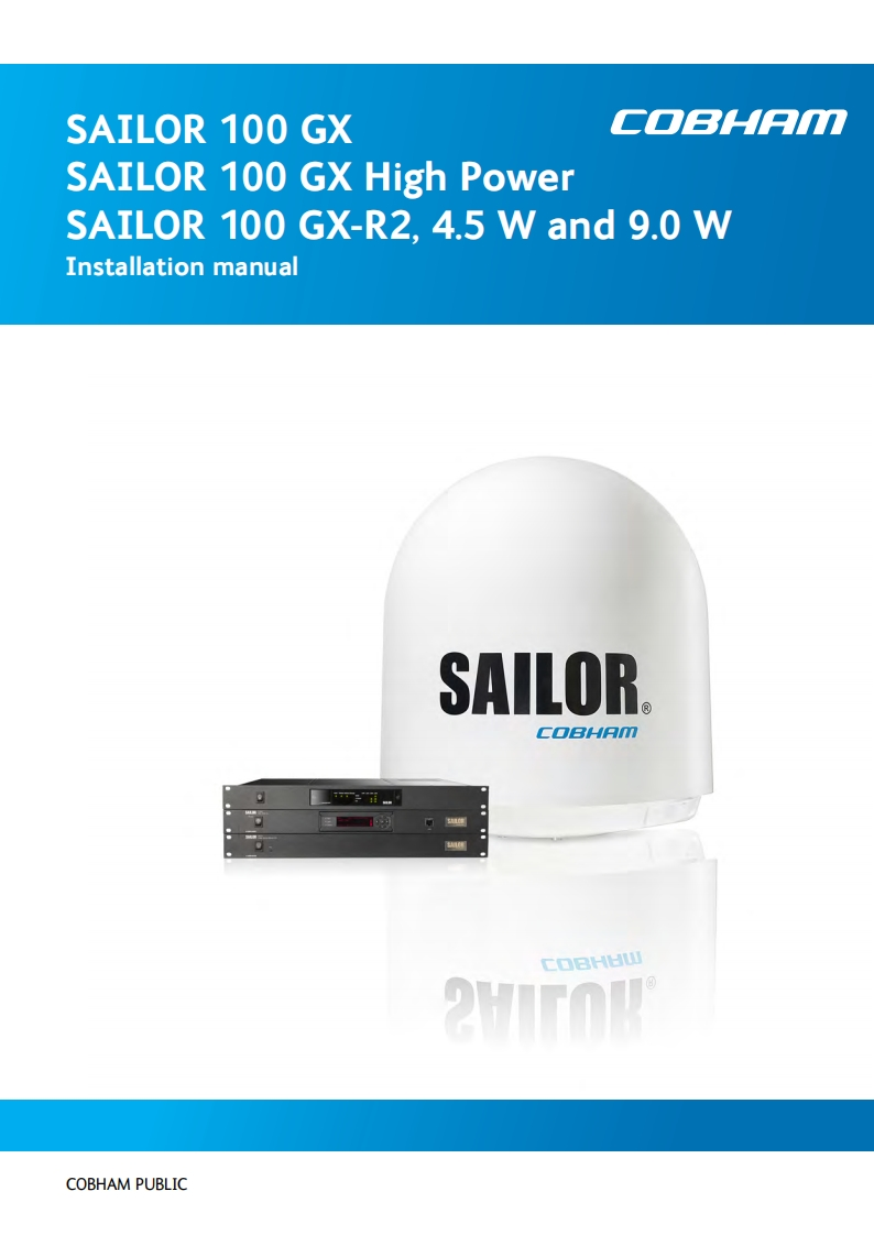 sailor-100-gx-ka-band-installation-操作说明书手册