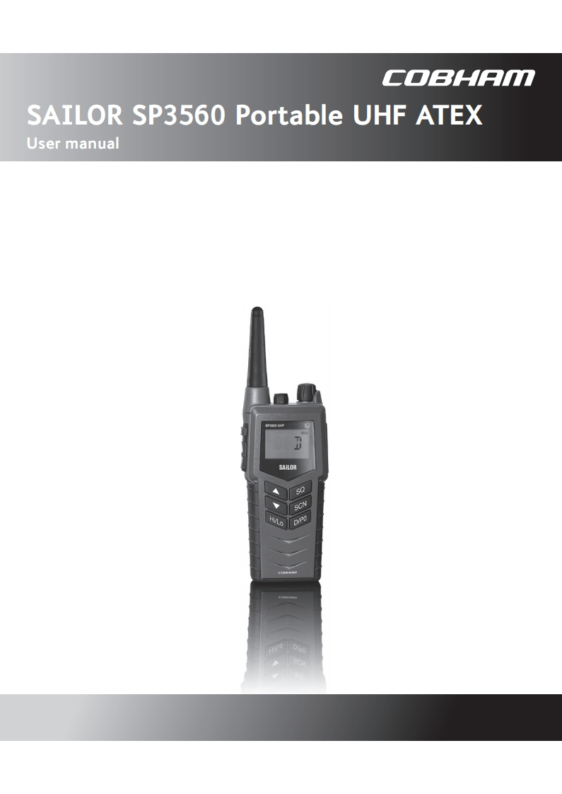 sailor_3560_uhf_使用说明书手册