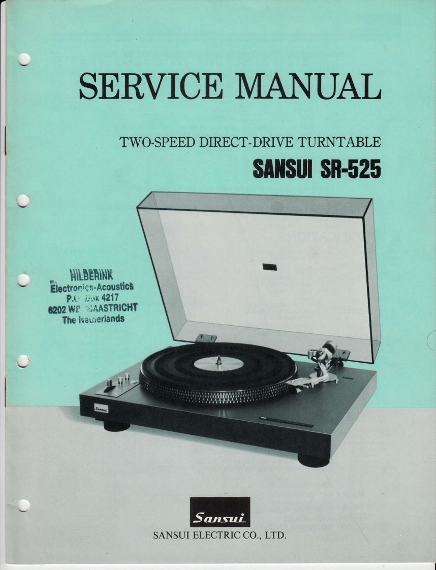 sansui-sr-525-serv维修电器原理图