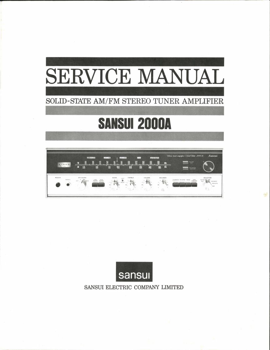 sansui2000asm维修电器原理图