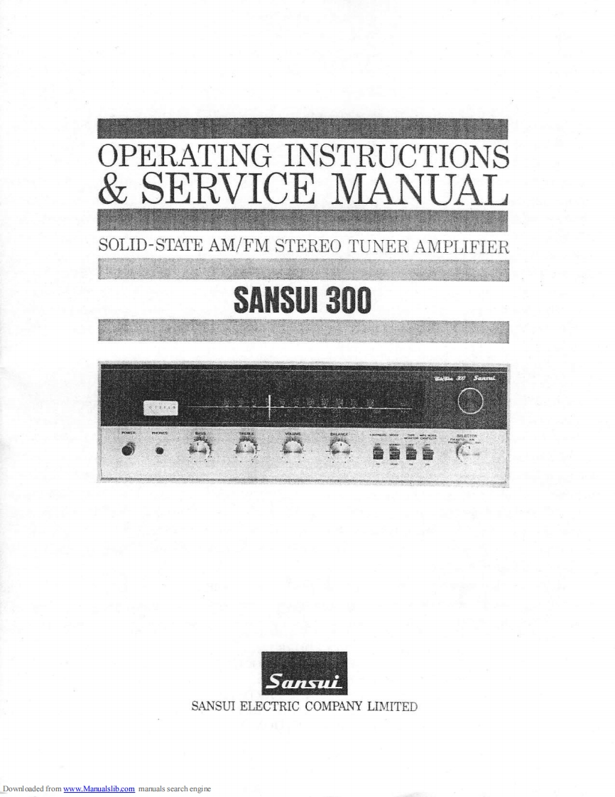 sansui300sm维修电器原理图
