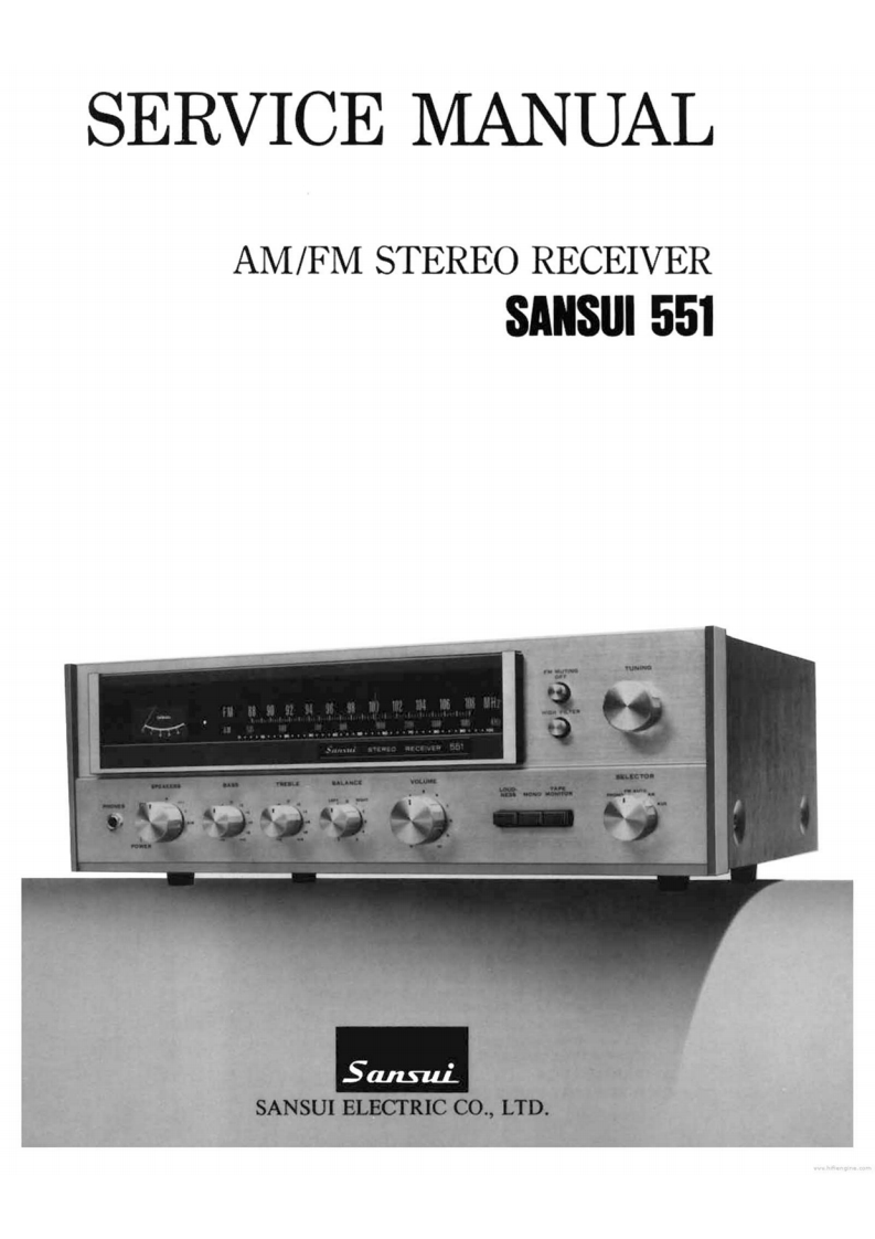 sansui551_servicer维修电气原理图手册