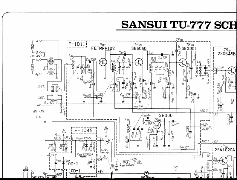 sansui_tu-777_sch维修电气原理图手册