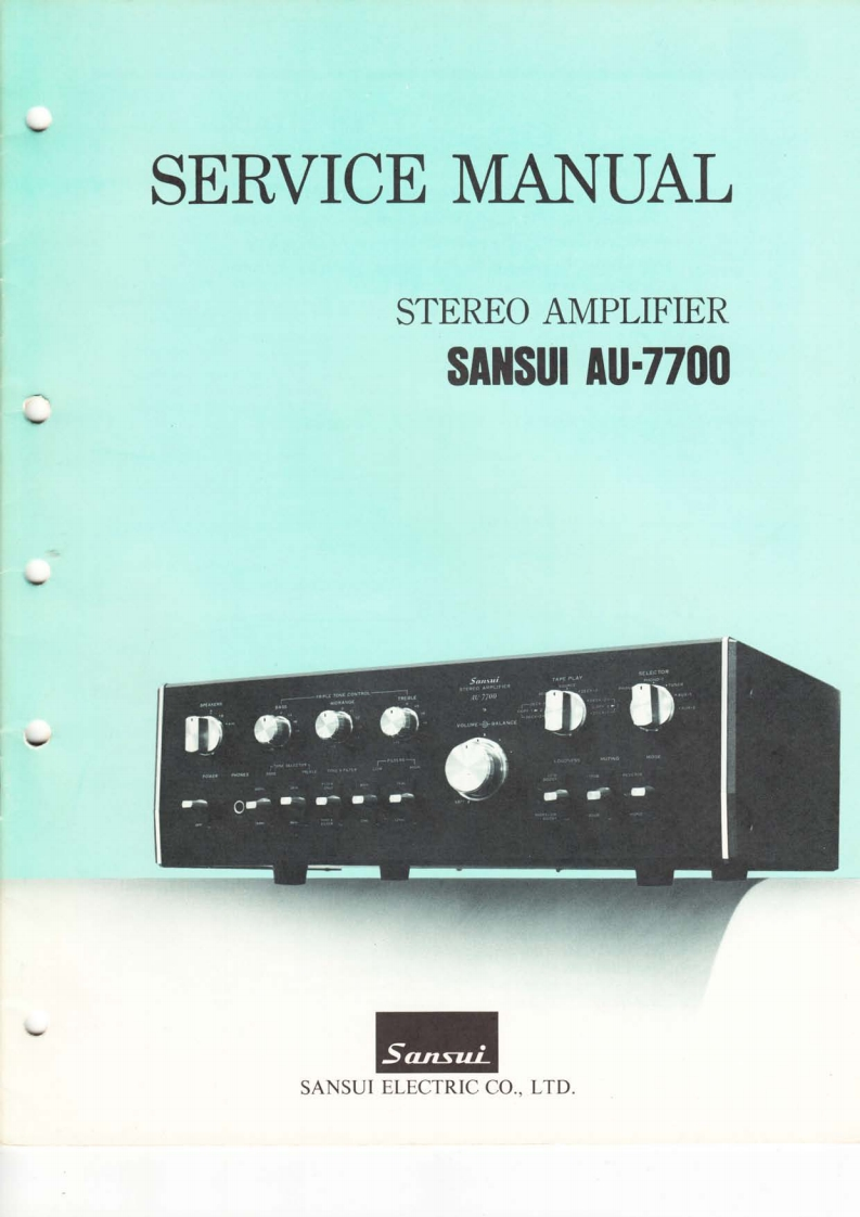 sansuiau7700r维修电器原理图