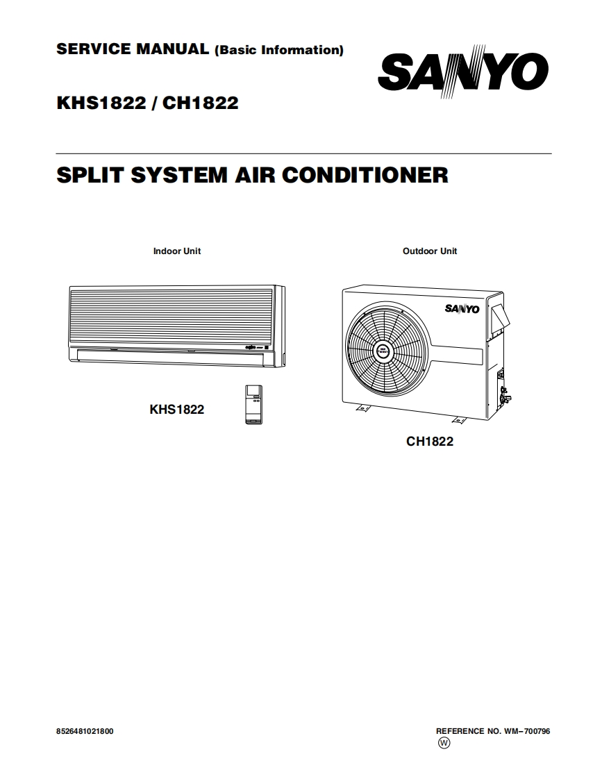 sanyo--khs1822--维修电器原理图手册--ID15864
