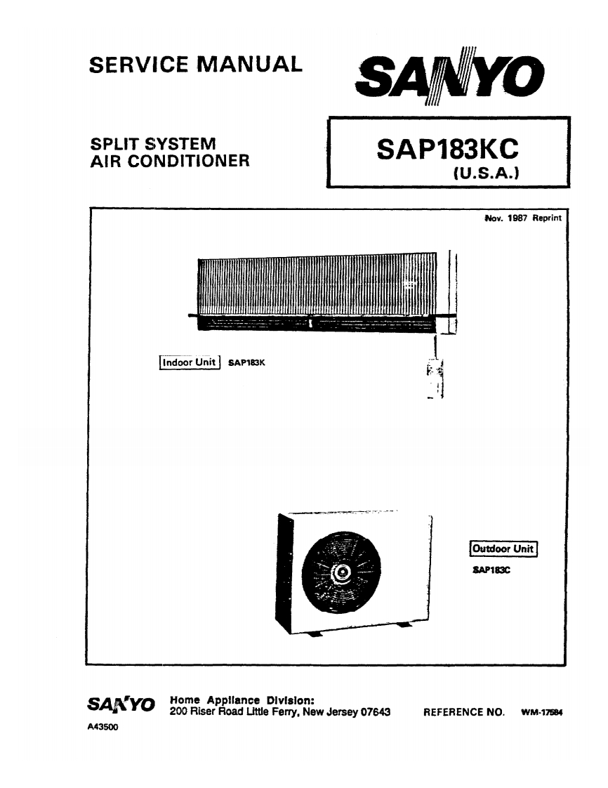 sanyo--sap183kc--维修电器原理图手册--ID15863