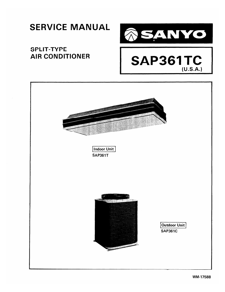 sanyo--sap361tc--维修电器原理图手册--ID15862