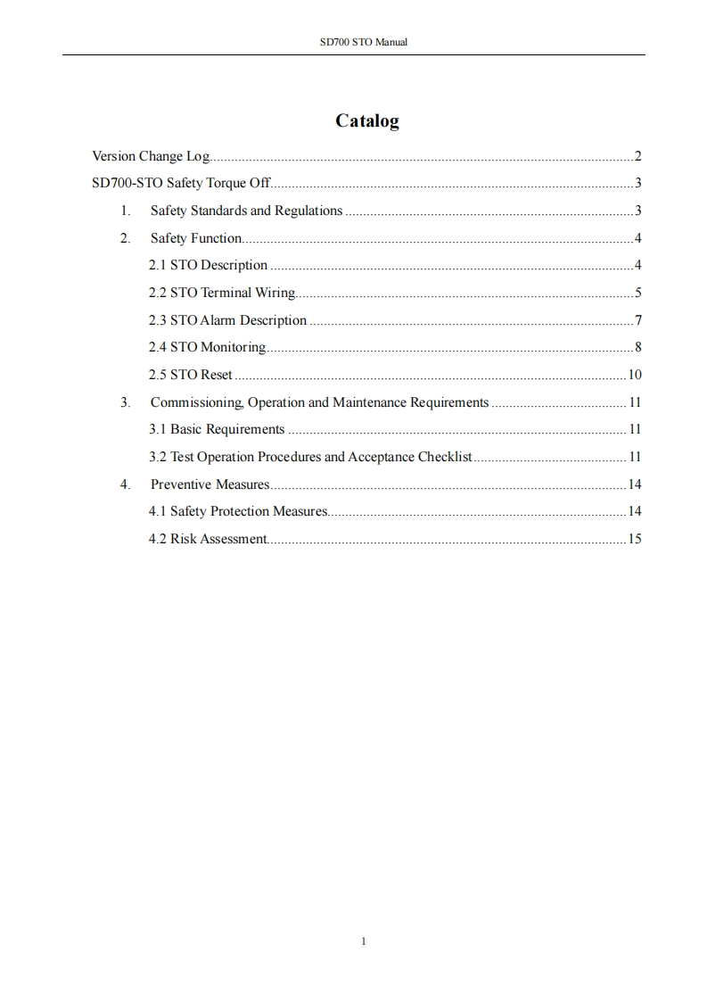 sd700-safety-torque-off-manual操作说明书手册