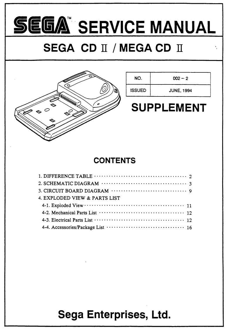 sega_cd_2_-_mega_cd_2_-_service_manual_number_002_august_1993_supplement