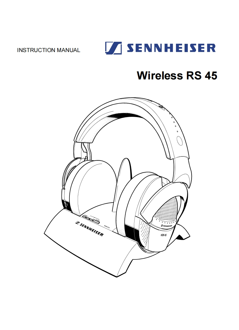 sennheiserRS45操作说明书手册