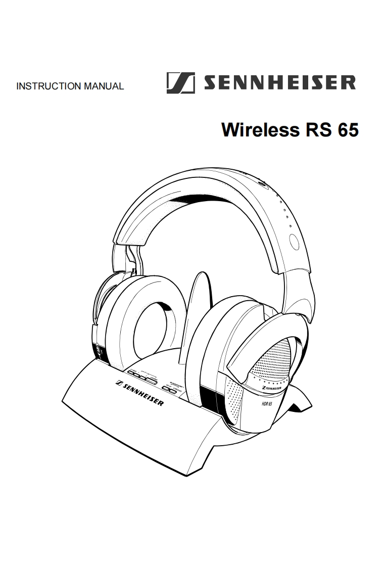 sennheiserRS65操作说明书手册