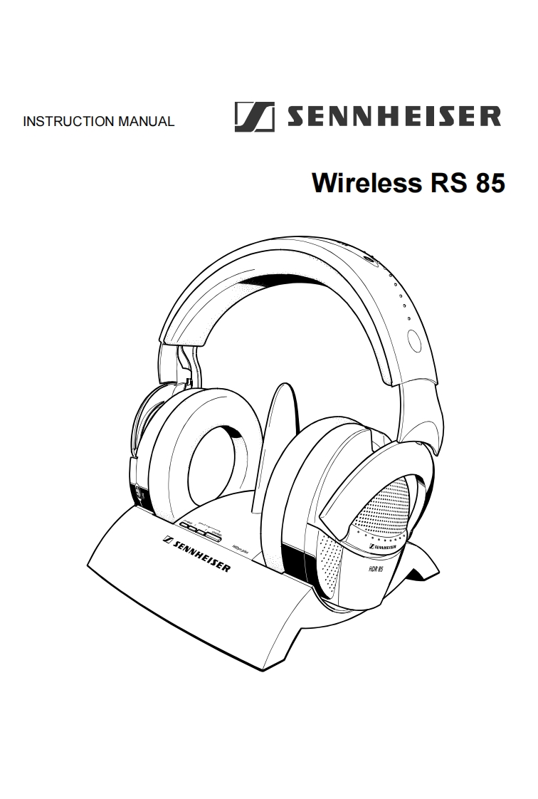 sennheiserRS85操作说明书手册